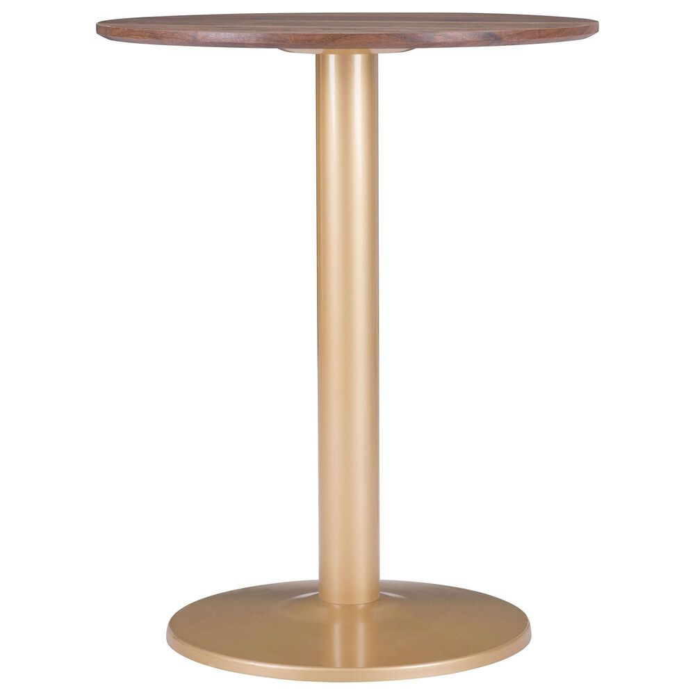 Zuo Modern Alto Bistro Table in Brown/Gold, , large