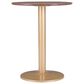 Zuo Modern Alto Bistro Table in Brown/Gold, , large