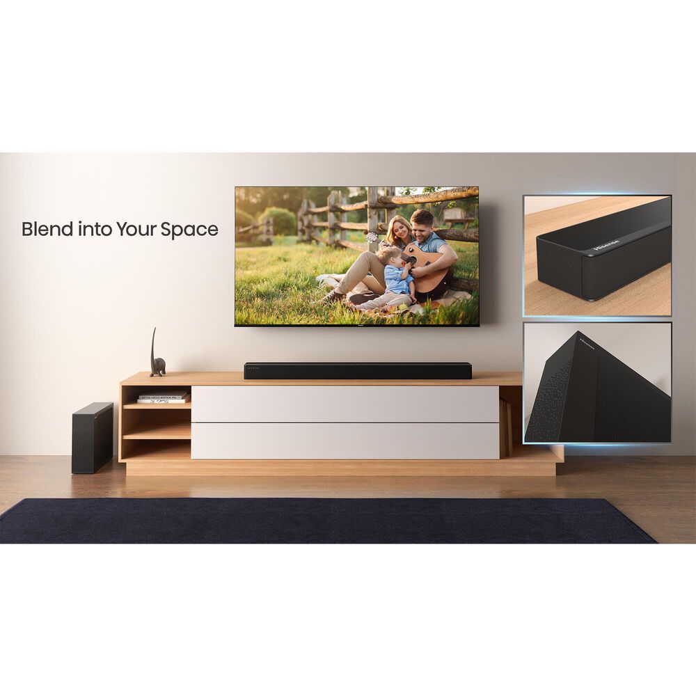 Hisense 50" Class QD6 Series QLED 4K UHD - Smart Vidaa TV with 2.1 Channel Soundbar System in Black, , large