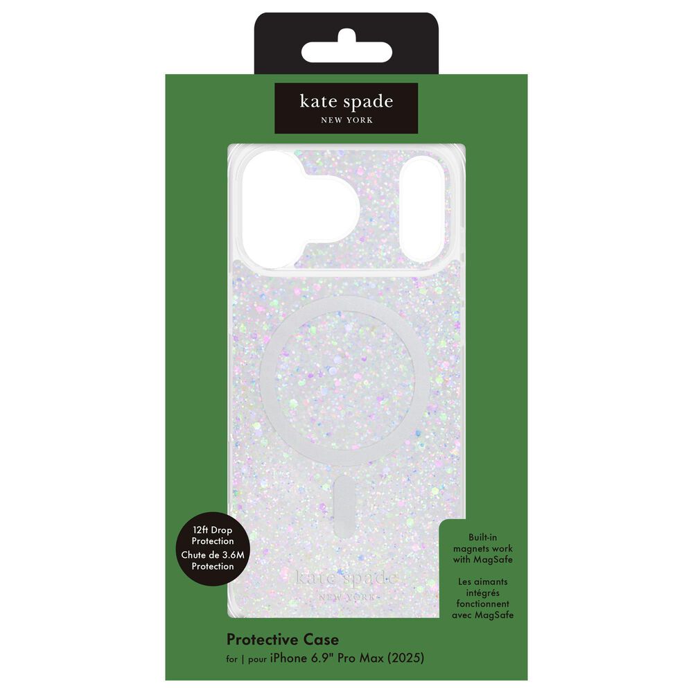 Kate Spade Protective MagSafe Case for iPhone 17 Pro Max in Chunky Glitter, , large