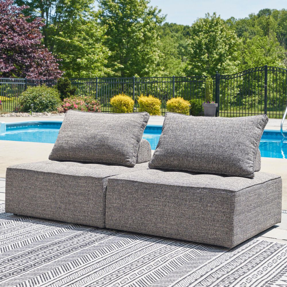 Ashley Bree Zee 2-Piece Outdoor Sectional in Brown, , large