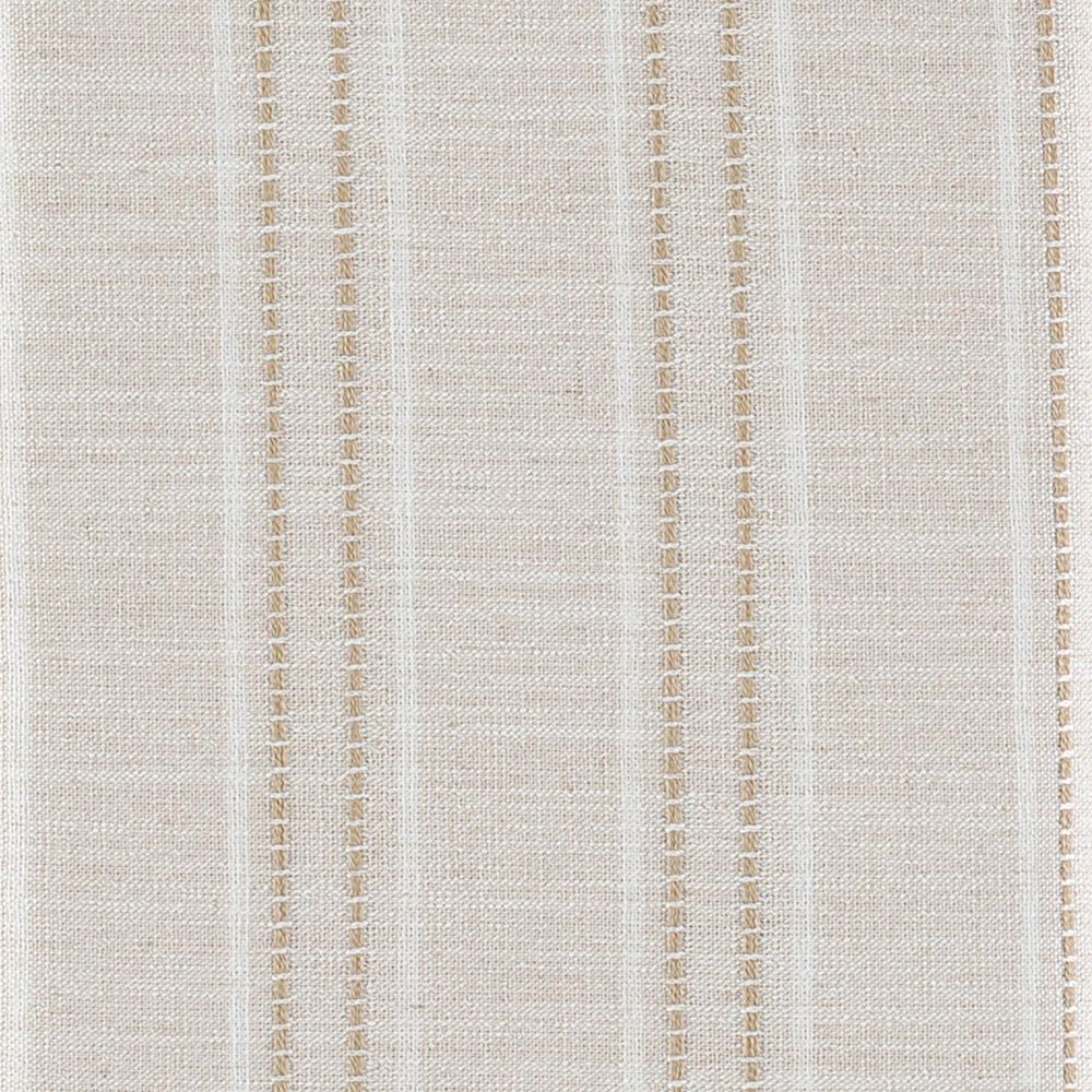 Linon Home Decor Claridge Bar Stool with Striped Beige Cushion in Rustic Brown, , large