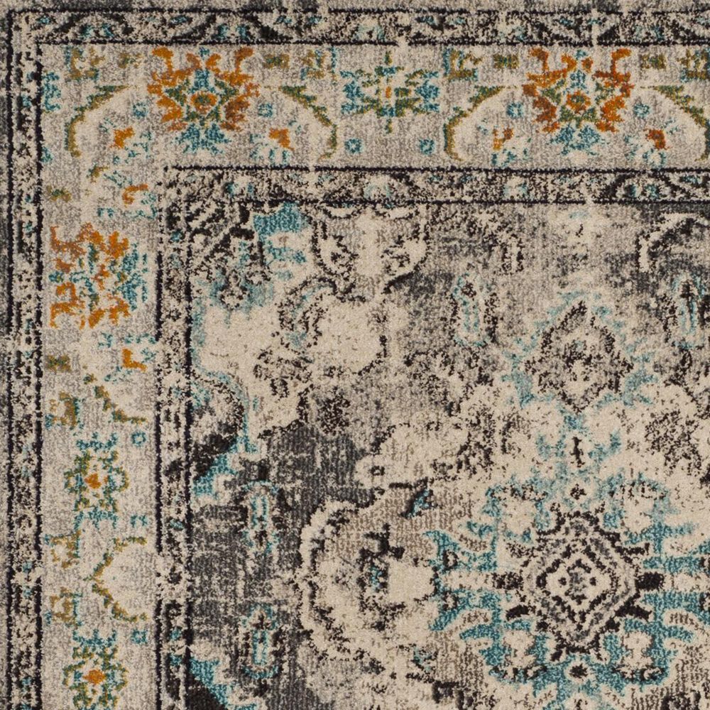 Safavieh Monaco MNC243G-5R 5&#39; Round Grey/Light Blue Area Rug, , large