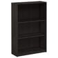HOMLUX 3-Tier Display Bookshelf with Adjustable Shelves in Espresso, , large