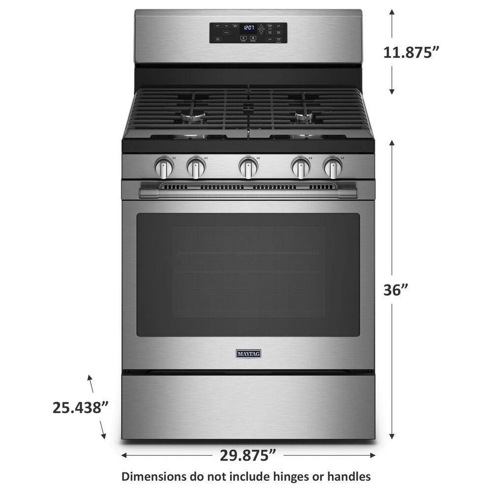 Maytag 5 Cu. Ft. Gas Range with Fan Convection in Fingerprint Resistant Stainless Steel, , large