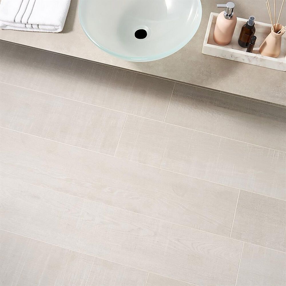 Soho Studio Crestwood White 8&quot; x 48&quot; Porcelain Tile, , large