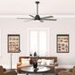 Hunter Gravity 60" Ceiling Fan with LED Light in Matte Black, , large