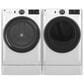 GE Appliances 5 Cu. Ft. Front Load Washer and 7.8 Cu. Ft. Gas Dryer Laundry Pair with 7" Riser in White, , large