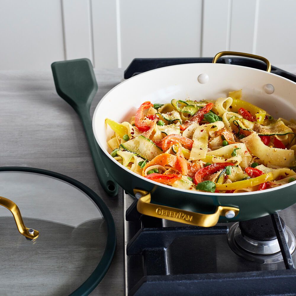 Green Pan Reserve Pro 11" Ceramic Nonstick Everyday Pan with Lid in Spruce, , large