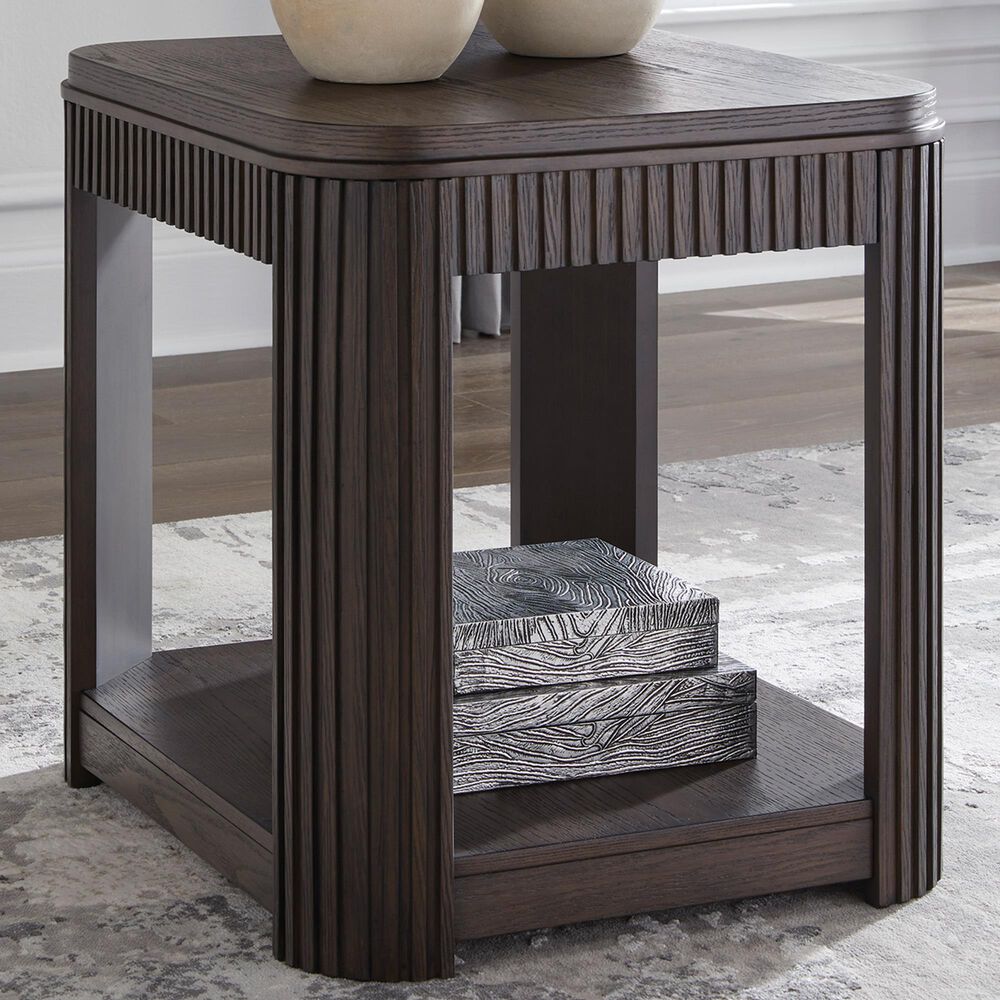 Ashley Carlibrie End Table in Warm Brown, , large
