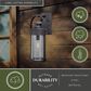 Vaxcel Cumberland 16" 1-Light Outdoor Motion Sensor Wall Sconce in Rust Iron, , large