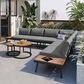 HOMLUX 6-Piece Outdoor Sectional Set in Gray, , large