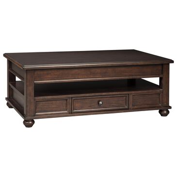 Signature Design by Ashley Barilanni Lift Top Cocktail Table in Dark Brown, , large
