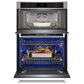 KitchenAid 27" Electric Microwave Wall Oven Combo with Air Fry Mode in Stainless Steel, , large