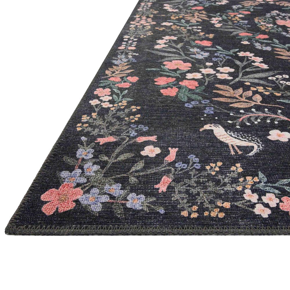 Rifle Paper Co Maison 2&#39;6&quot; x 9&#39;6&quot; Tuileries Black Runner, , large