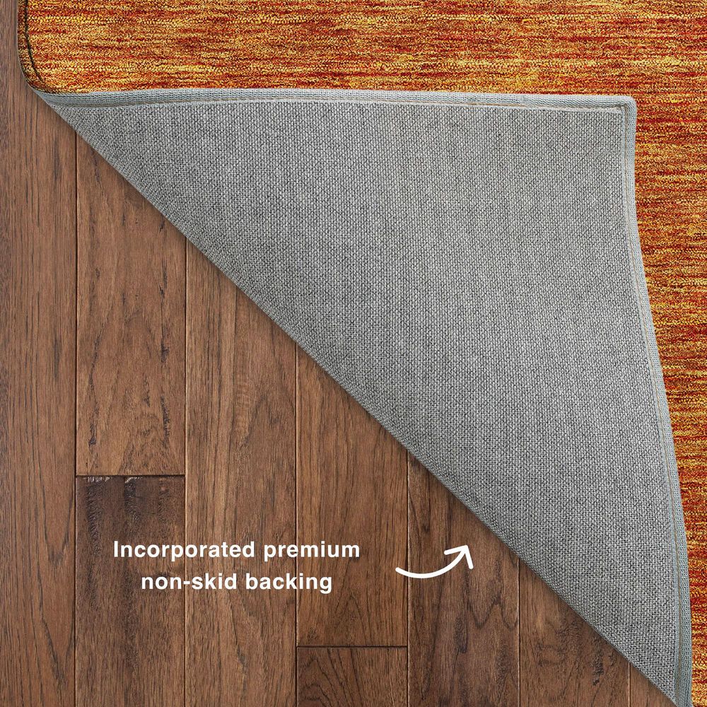 Dalyn Rug Company Soft Essentials Solid Orange 3' x 5' Indoor/Outdoor Area Rug, , large