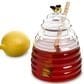 HIC Kitchen Glass Honey Jar with Lid and Honey Dipper in Clear and Brown, , large