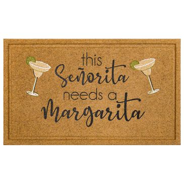 Karastan Bristol Senorita Margarita 1"6" x 2"6" Natural Door Mat, , large