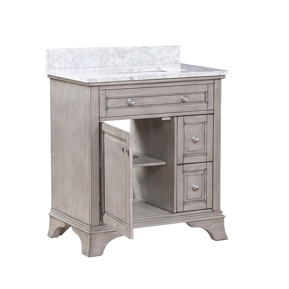 Aurafina Wainwright 30&quot; Vanity with Top and Sink in Old Harbor Gray, , large