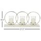 Maple and Jade Candle Holder Centerpiece in White and Silver, , large