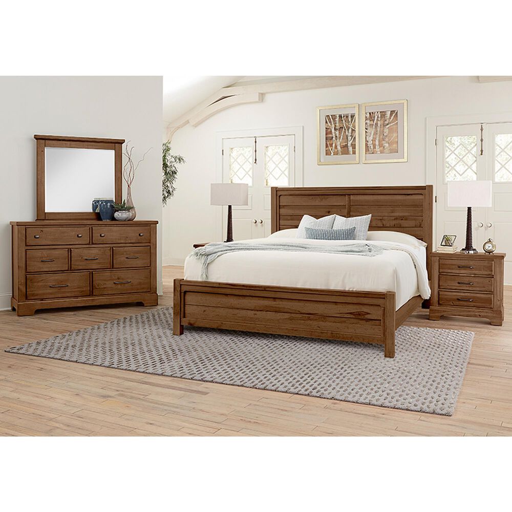 Viceray Collections Cool Rustic Queen Panel Bed in Amber, , large
