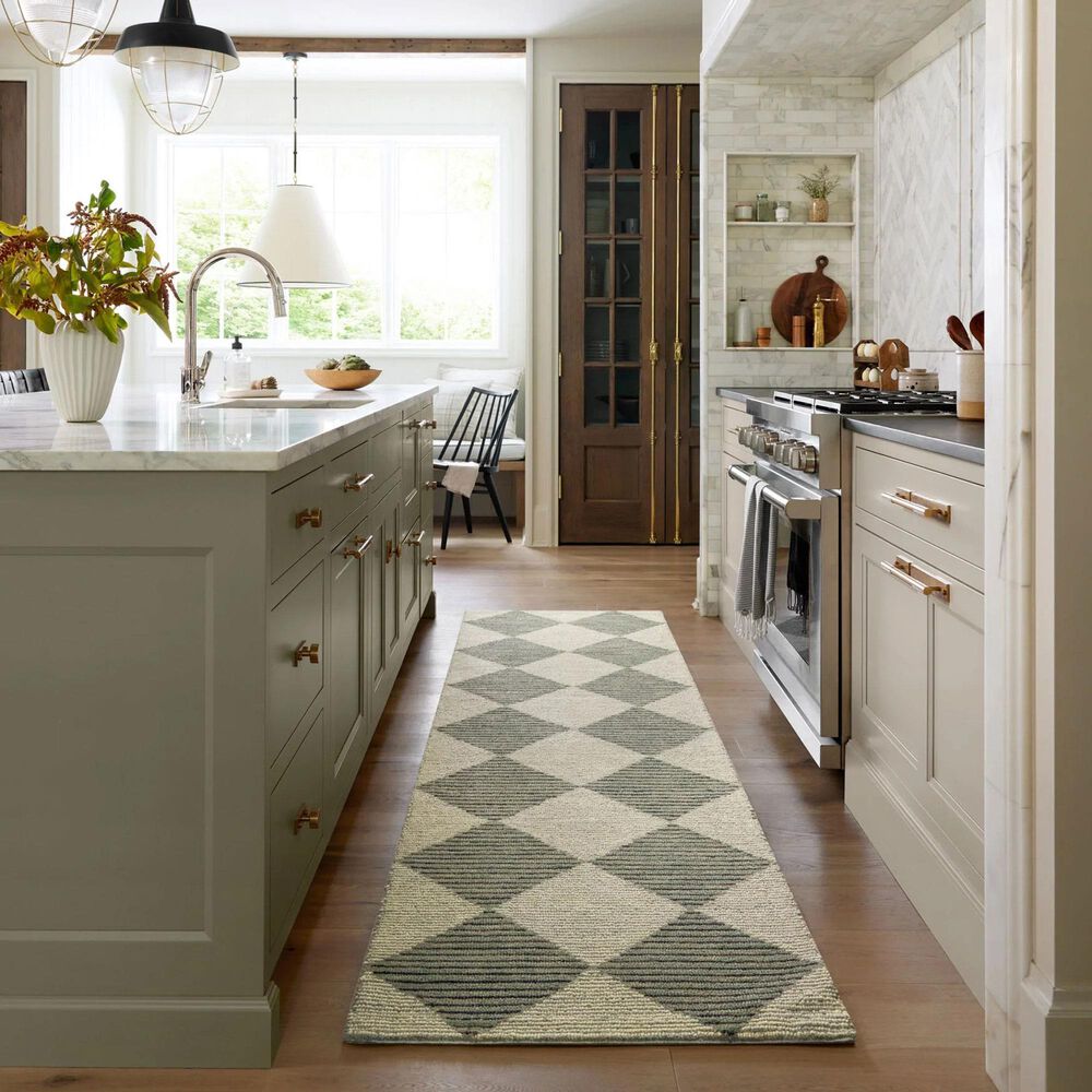 Chris Loves Julia x Loloi Francis 2&#39;6&quot; x 7&#39;6&quot; Spa and Granite Runner, , large