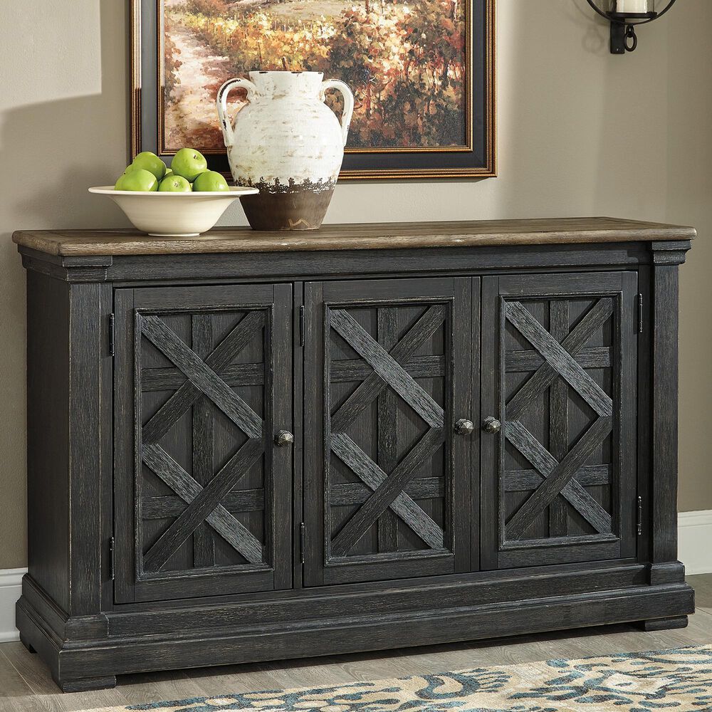 Ashley Tyler Creek Dining Room Server in Black and Gray, , large
