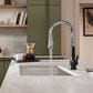 Kohler Tone Pull-Down Kitchen Sink Faucet in Polished Chrome and Matte Black, , large