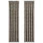 J. Queen New York Maren 100" x 84" Window Panel Pair in Antique Gold, Beige and Chocolate, , large