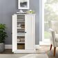 Crosley Furniture Seaside Accent Cabinet in White, , large