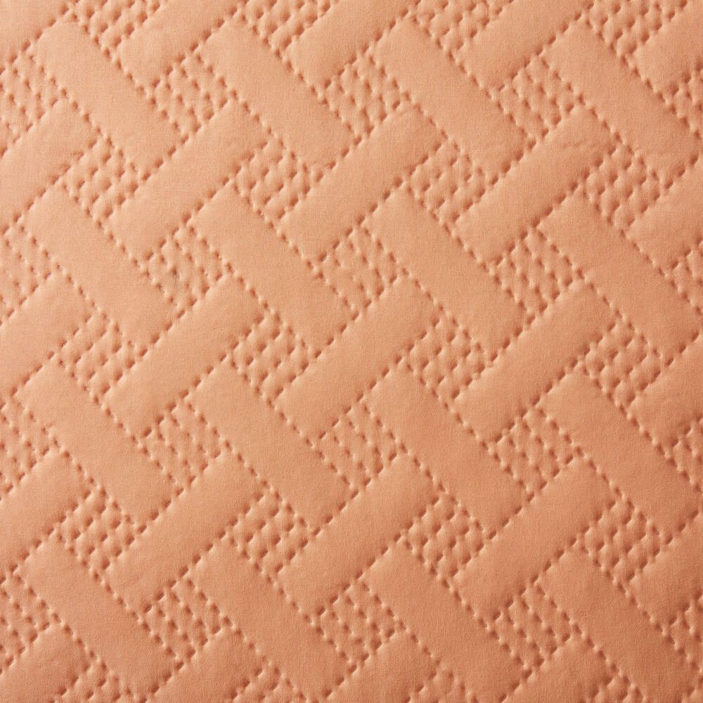 Trade Linker 2-Piece Twin Basket Pinsonic Quilt Set in Peach Fuzz, , large