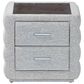 Baxton Studio Cadmus 2-Drawer Nightstand in Light Grey, , large