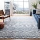Safavieh Tulum Ivory and Blue 9" x 12" Area Rug, , large