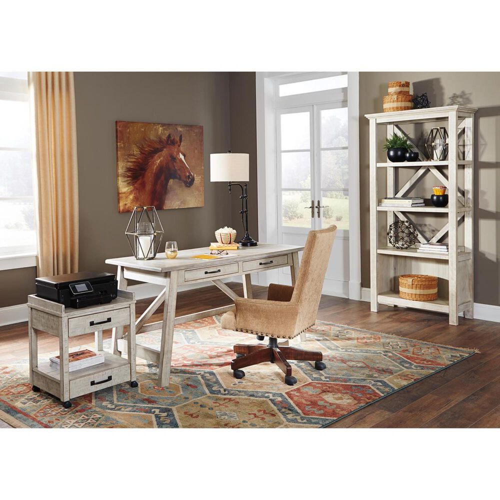 Signature Design by Ashley Carynhurst Large Leg 60&quot; Desk in Whitewash, , large