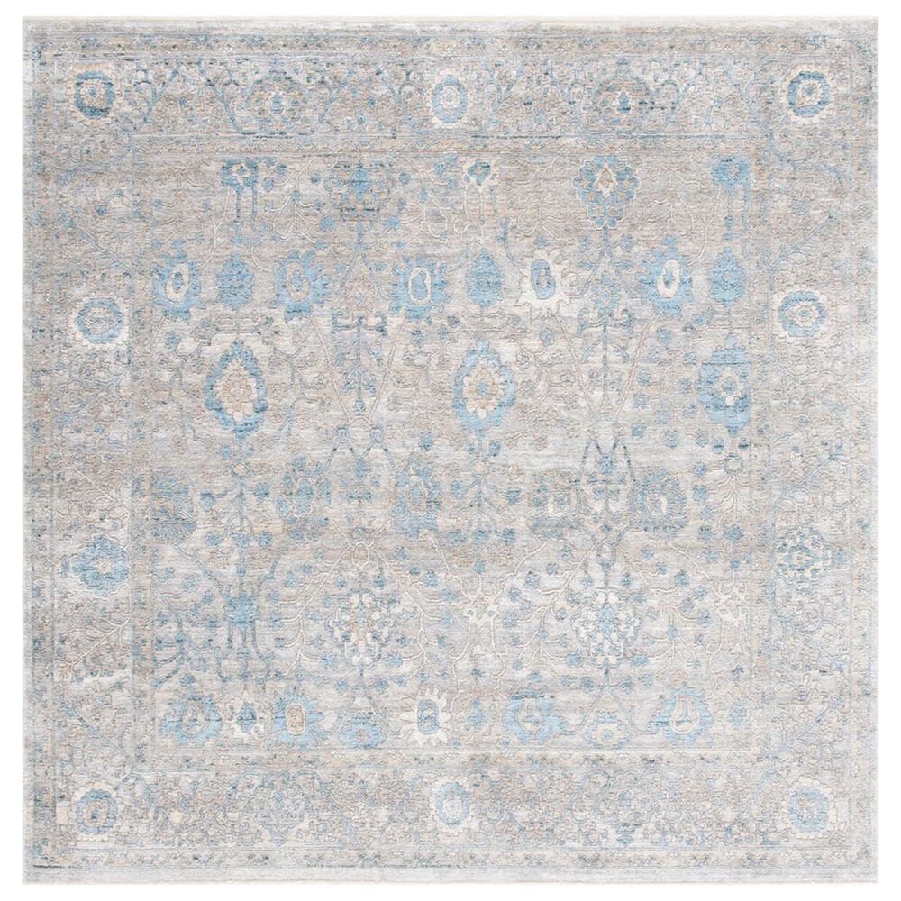 Safavieh Dream DRM408H 6"7" Square Grey and Blue Area Rug, , large