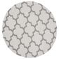Safavieh Bermuda BMU804B 6"7" Round Ivory and Grey Indoor/Outdoor Area Performance Rug, , large