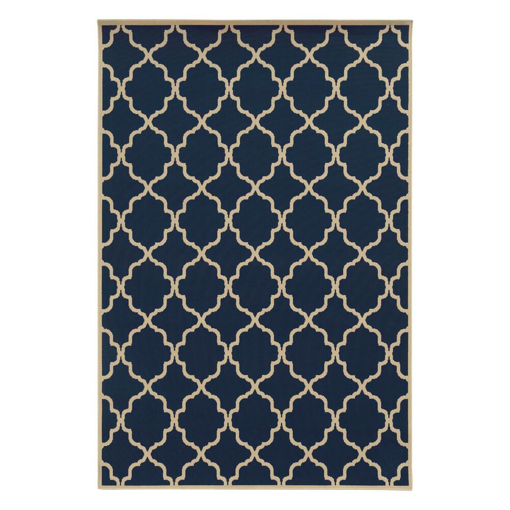 Oriental Weavers Riviera 4770L 2"3" x 7"6" Navy Runner, , large