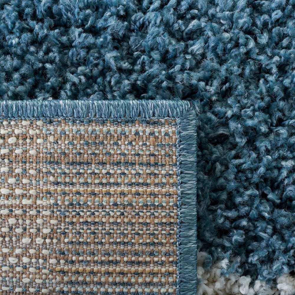 Safavieh Venus Shag VNS603K 5&#39;3&quot; x 7&#39;6&quot; Turquoise and Ivory Area Rug, , large