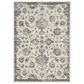 Nourison Fusion FSS15 7"10" x 10"6" Cream and Gray Area Rug, , large