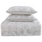 Pem America Tropical Plantation 3-Piece Full/Queen Toile Duvet Set in Grey and White, , large