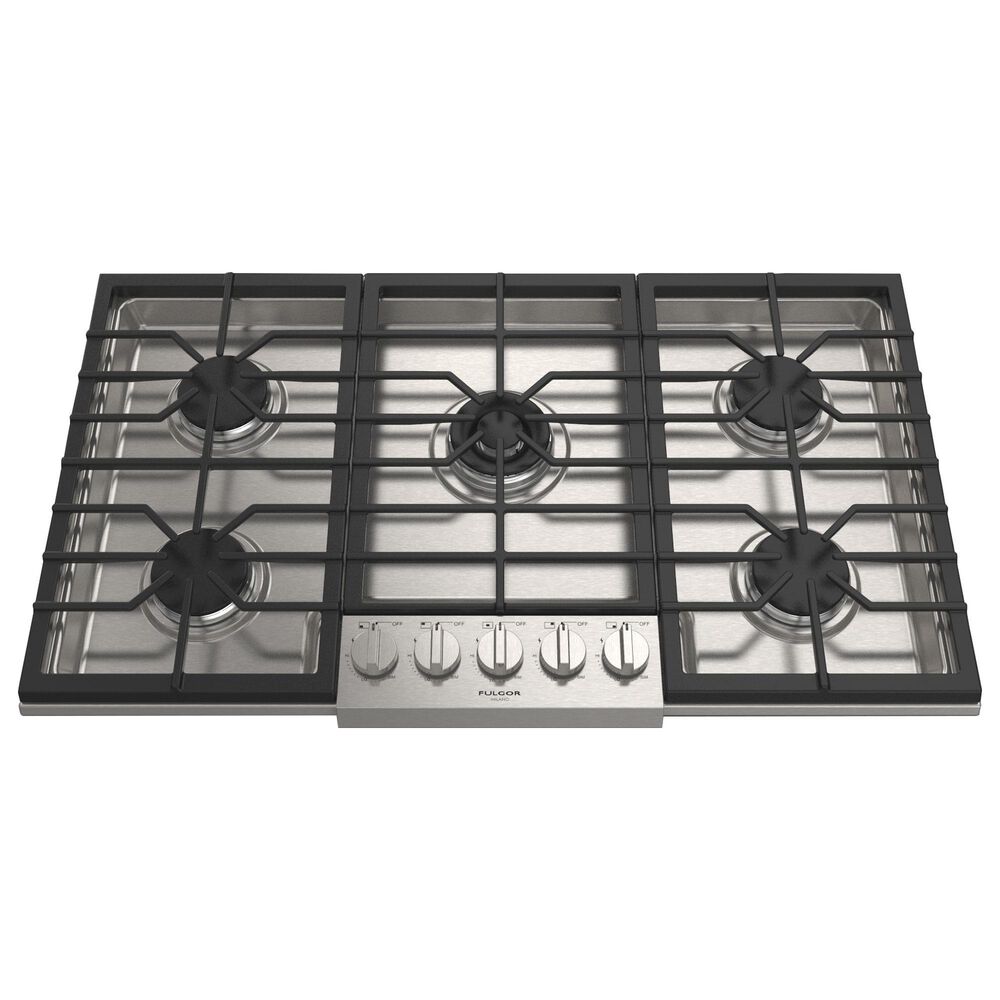 Fulgor Milano 36&quot; Natural Gas Cooktop with Central Dual Burner in Stainless Steel, , large
