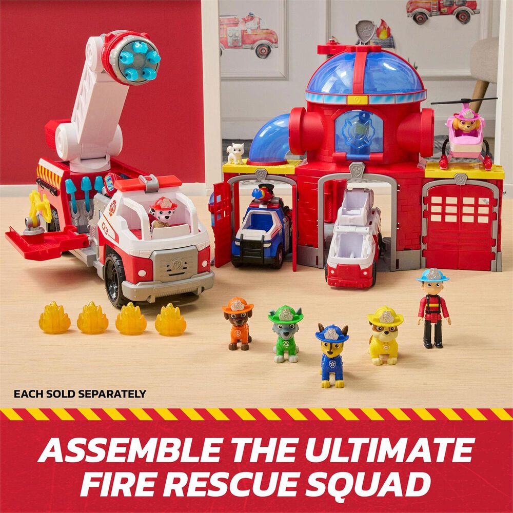 PAW Patrol 7-Piece Fire Rescue Team Figure Pack in Multicolor, , large