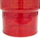 Maple and Jade Glass Modern Accent End Table in Red, , large
