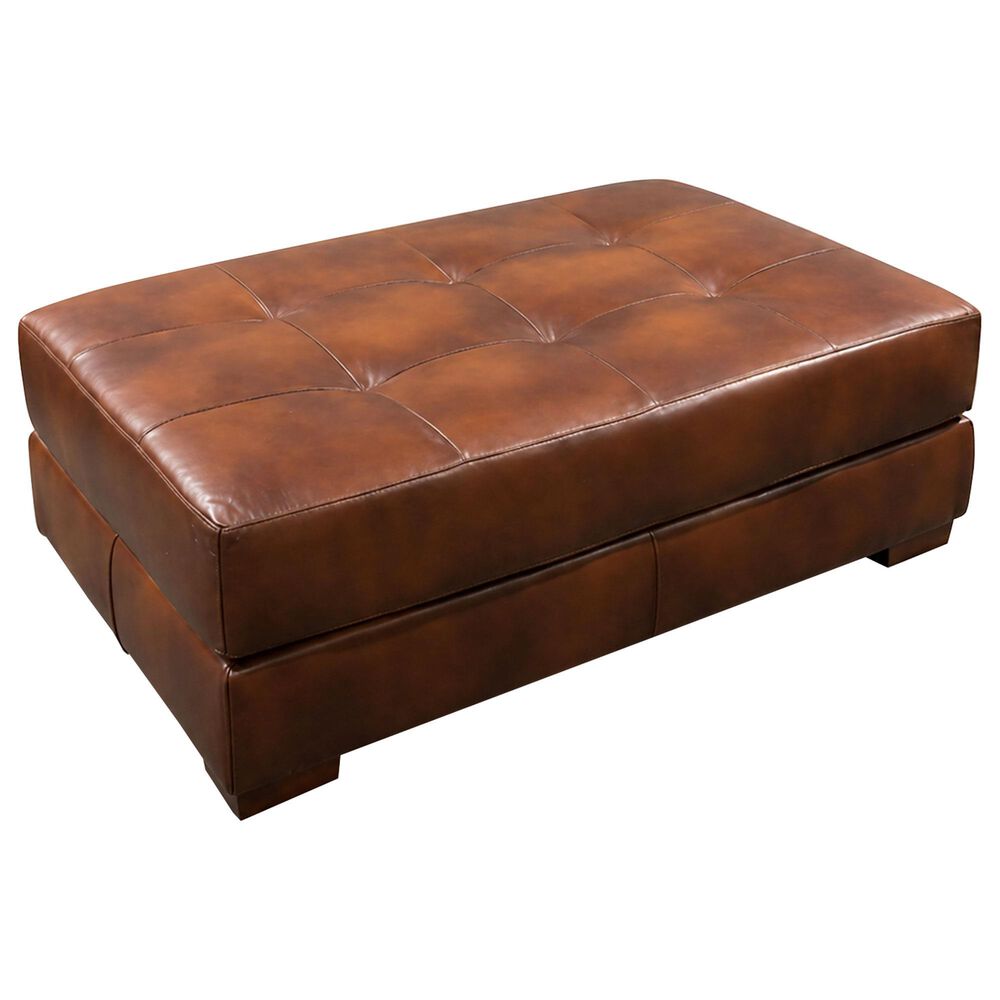 Marlowe Home Cocktail Ottoman in Hickory Brown, , large