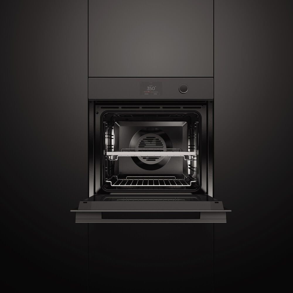Fisher &amp; Paykel Series 9 24&quot; Minimal Single Electric Wall Oven with 16 Functions in Black, , large