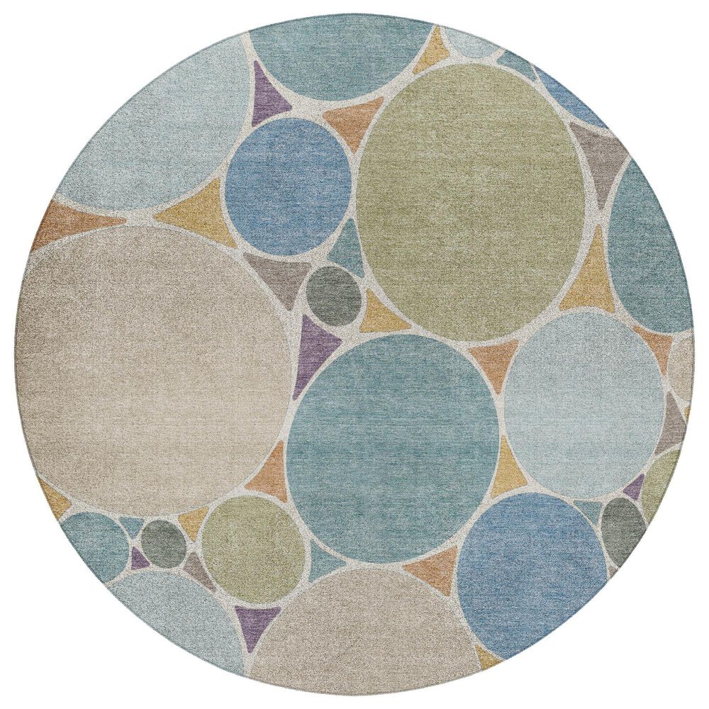 Dalyn Rug Company Kenner Seaside 8' Round Area Rug, , large