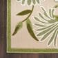 Nourison Aloha ALH33 9" x 12" Ivory and Green Indoor/Outdoor Area Rug, , large