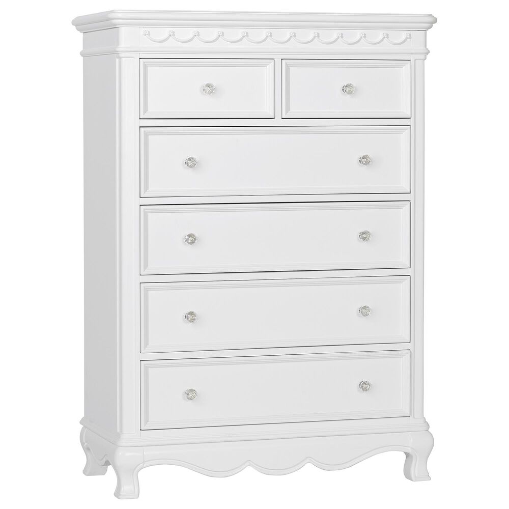 Suite Bebe Adelina 6-Drawer Chest in Pure White, , large