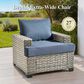 HOMLUX 7-Piece Modular Patio Conversation Set in Denim Blue, , large