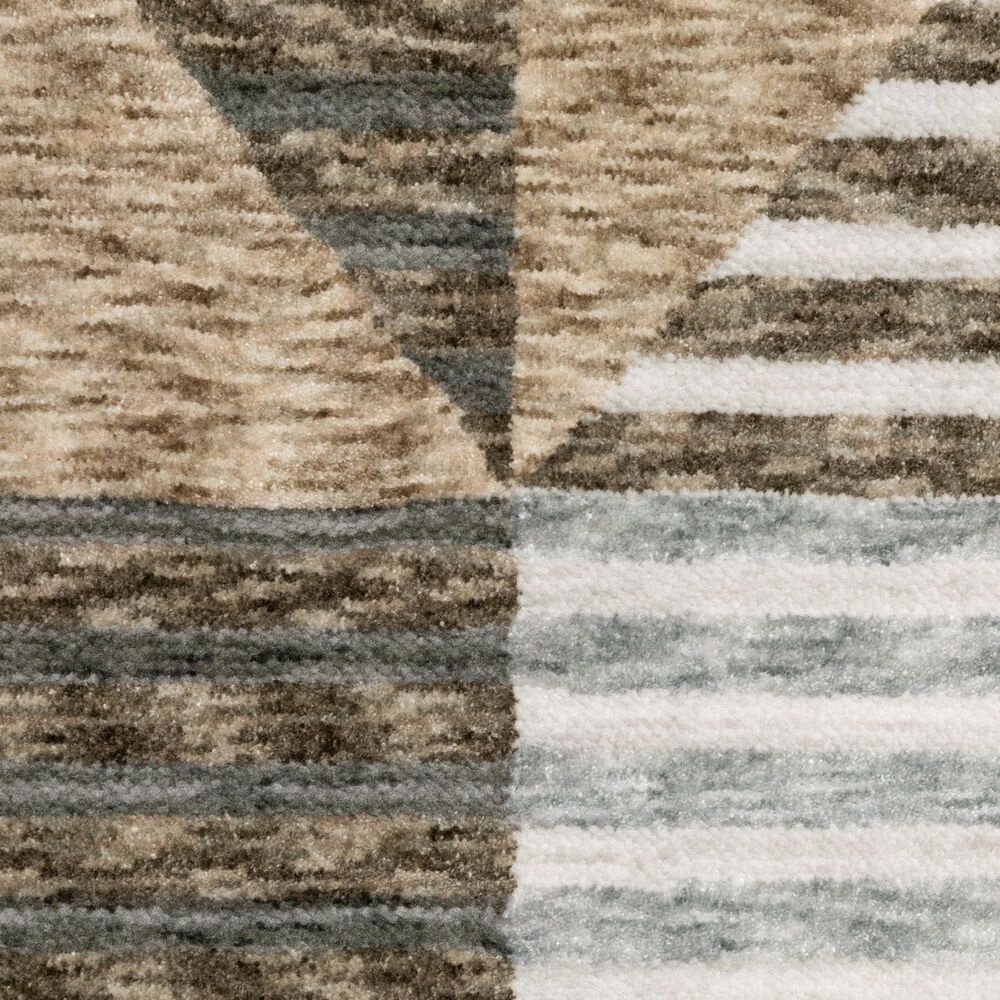 Oriental Weavers Echo ECH04 Beige and Grey 3&#39;3&quot; x 5&#39; Area Rug, , large
